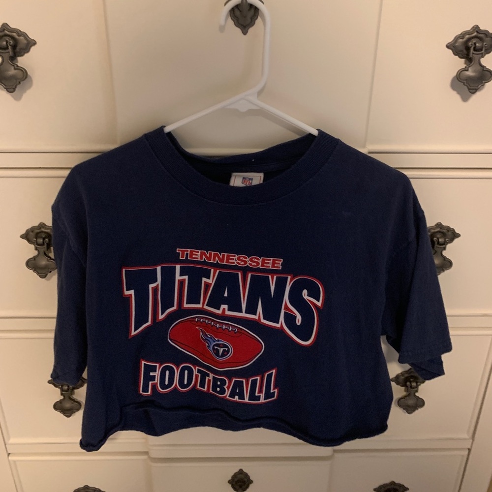 Tennessee Titans Vintage Cropped T shirt